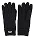 BRUCERIVER Men Pure Wool Knitted Gloves with Thinsulate Lining Size S/M (Black)