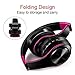 FARVOICE Bluetooth Headphones Over Ear Noise Cancelling Stereo Wireless Headset Wireless Headphone Headset with Microphone for PC/Cell Phones/TV (Rose-Black)thumb 2