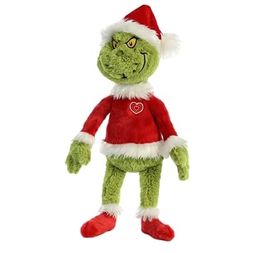 santa grinch plush