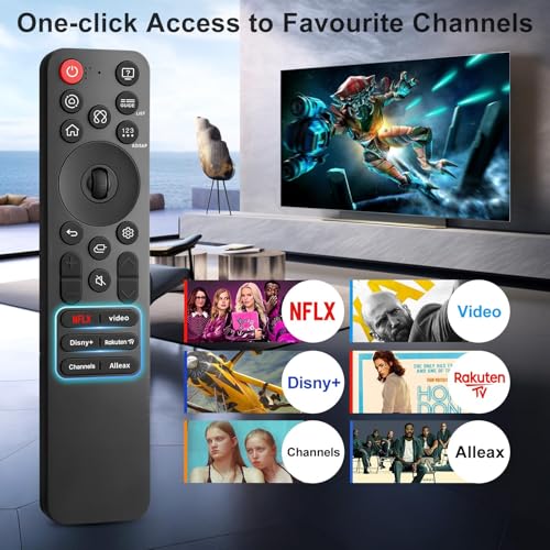 Para LG-Smart-TV-Mando, Magic Voz Remote para LG Smart TV NanoCell EVO QNED OLED QLED UHD, compatible con MR21、MR22、MR23、MR24、MR25