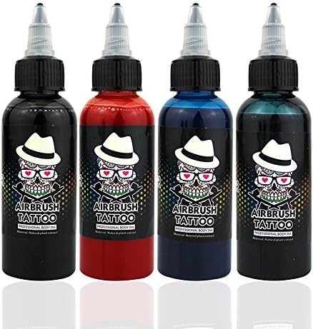 Tyro OPHIR 60ML Black Color Tattoo Inks Water Paint Airbrush Ink Pigment Acrylic Paint for Temporary Tattoo Body Art_TA099-1