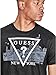 GUESS Factory Men's New York Graphic Logo Crewneck Short Sleeve Tee Jet Black