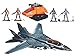 G.I. Joe 50th Anniversary Silent Strike Set with Black Skystriker Jet, Orange H.I.S.S. (HISS) Tank & 4 Action Figures