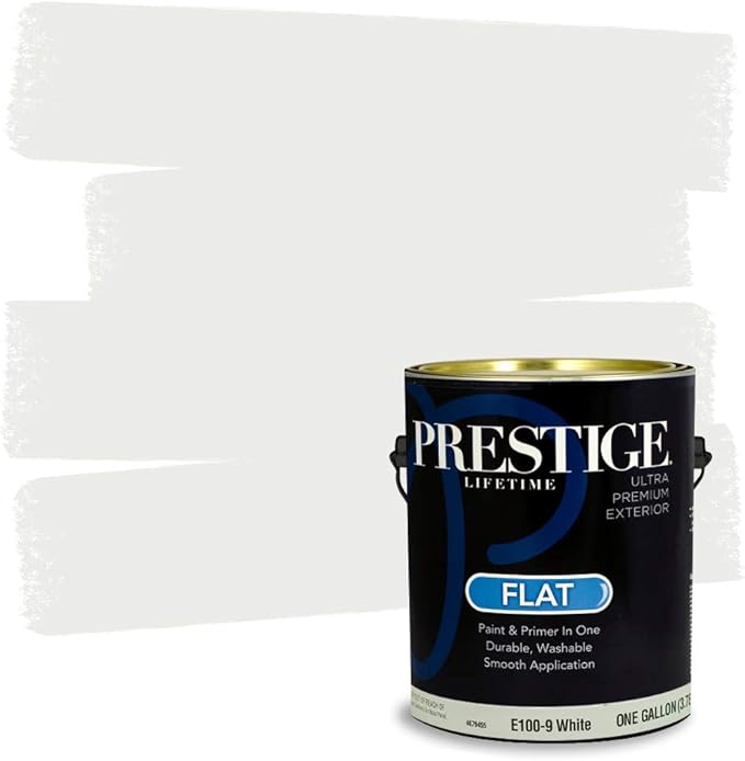 Prestige Exterior Paint and Primer In One, 1Gallon, Flat
