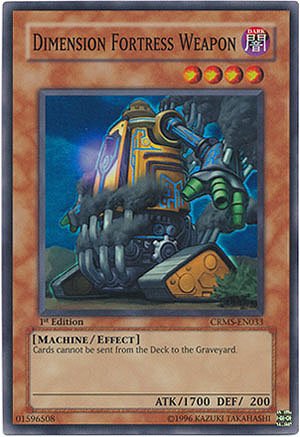 Yu-Gi-Oh! - Dimension Fortress Weapon (CRMS-EN033) - Crimson Crisis - 1st Edition - Super Rare
