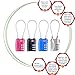 TSA Compatible Travel Luggage Locks - 4 Pack Combination Lock 3 Digit Padlock.