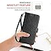 Youcover Samsung Galaxy Note 10 case Wallet,Kickstand Wrist Strap Anti-Scratch Shockproof Card Holder PU Leather Stylish Protective Phone Case-Black