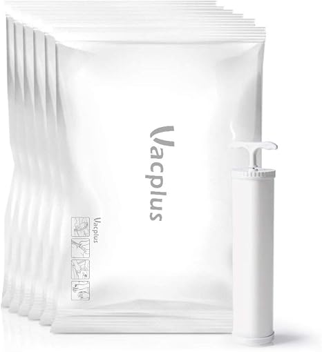 Amazon Co Jp Vacplus ふとん圧縮袋 6枚組 130 100cm ポンプ付き 終身交換承り 防塵防湿 カビ ダニ対策 敷布団収納可 布団圧縮袋 掃除機対応 収納 引越し 衣替え 真空パック シンプル シリーズ Diy 工具 ガーデン