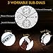 HOWK Men's Chronograph Watches Date Analog Display with Brown Leather Band White Dial