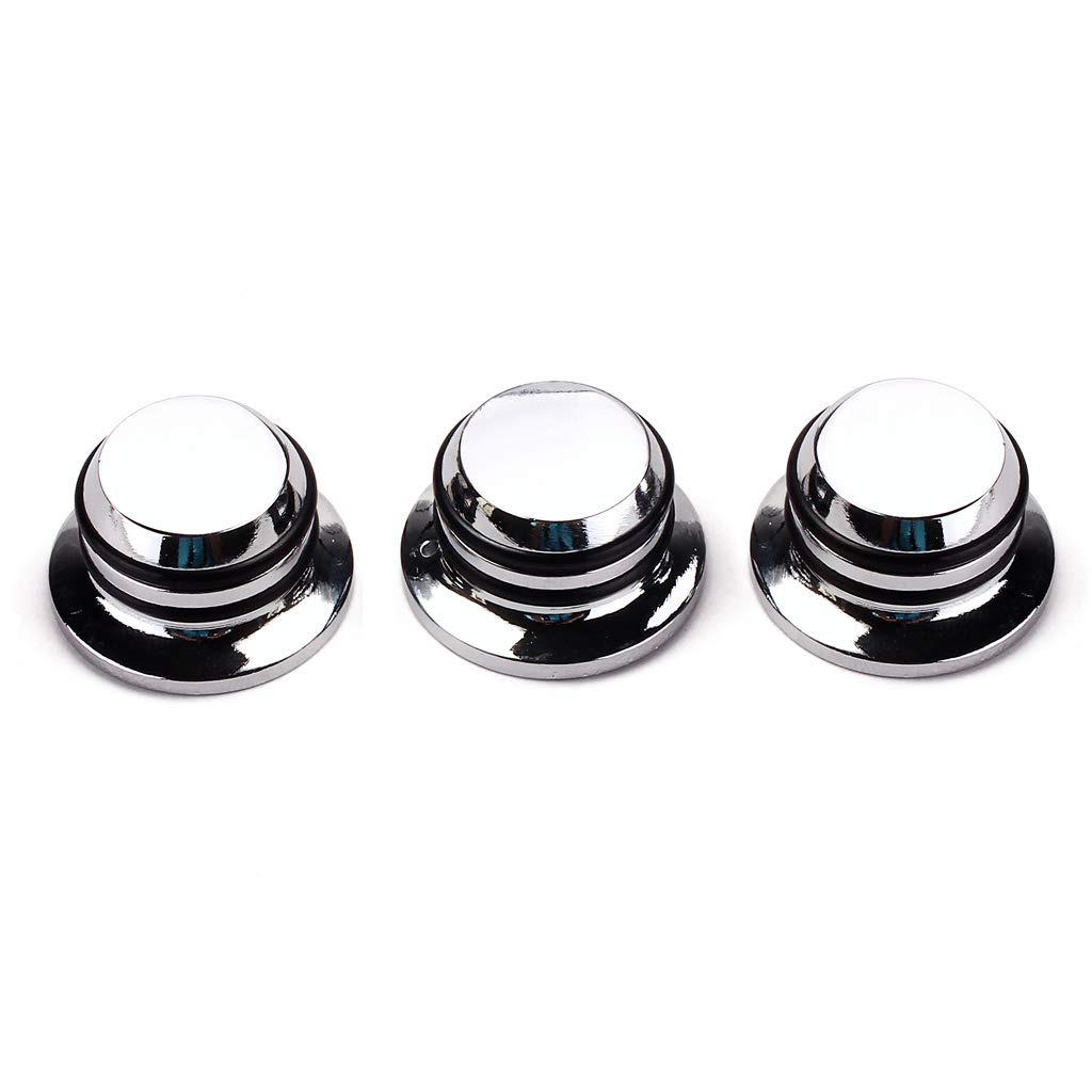 Alnicov Top Hat Knobs 6MM Speed Volume Tone AMP Effect Pedal Control Knobs For Electric Guitar Bass 3PCS