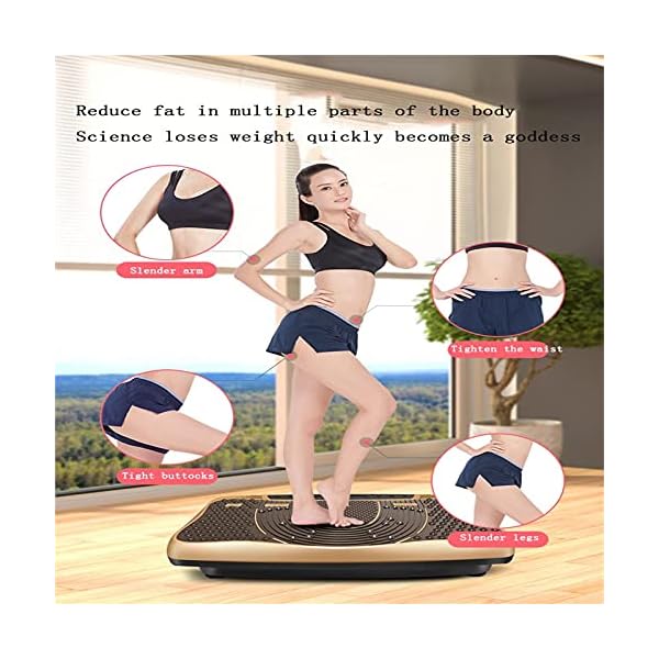 Vibration-Exercise-Machine-Vibration-Plate-3-Program-Modes-99-Levels-2-Resistance-Bandsremote-Control-Vibrating-Home-Power-Plate-Fitness-Trainer-For-Weight-LColorPink-vibration-plate-powerful Vibration Exercise Machine, Vibration Plate, 3 Program Modes, 99 Levels, 2 Resistance Bands,remote Control, Vibrating Home Power Plate Fitness Trainer For Weight L(Color:Pink vibration plate powerful)