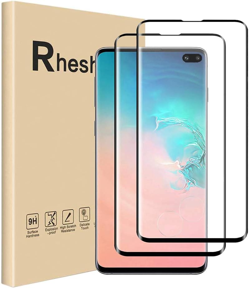 Samsung Galaxy S10 Plus Screen Protector, 【2PACK】 Full Coverage Screen Protector Film for Samsung Galaxy S10 Plus (6.4inch Tempered Glass Screen Cover, Bubble Free)
