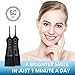 Cordless Water Flosser for Teeth - Smile Brighter with a Portable Waterflosser - Rechargeable Water Flosser/Oral Irrigator with 2 Heads, Travel Case and USB Charger … (Black)