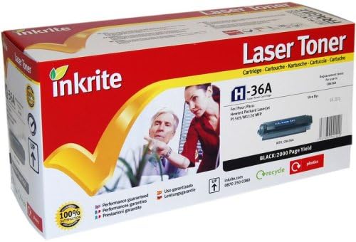 Inkrite Remanufactured Toner Cartridge Replacement for HP CB436A Black