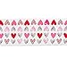DII Valentine's Day Table Top Collection, Table Runner, 14x72, Hearts Collage
