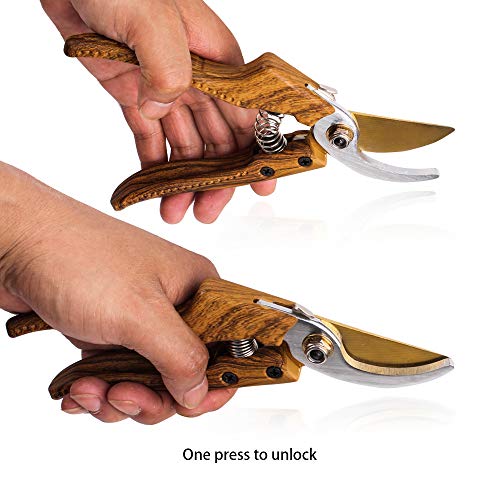 Oara SK-5 Steel Hand Pruners for Garden, Garden pruners Shears, Pruning Shears Garden, Garden Shears Clippers for Plants, Clippers for Garden Work