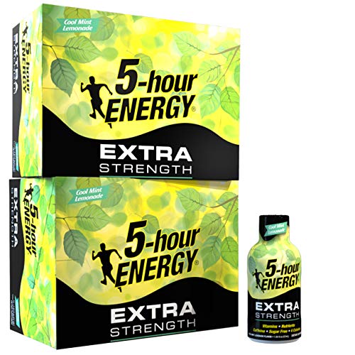 5hour ENERGY Shot, Extra Strength Cool Mint Lemonade, 1.93 Ounce, 24