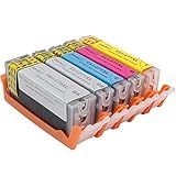INKWAY PGI-270 CLI-271 PGI-270XL Edible Ink Cartridge Replacement 5 pack for use with PIXMA MG5720 MG5721 MG5722 MG6820 MG6821 MG6822 Cake Printer