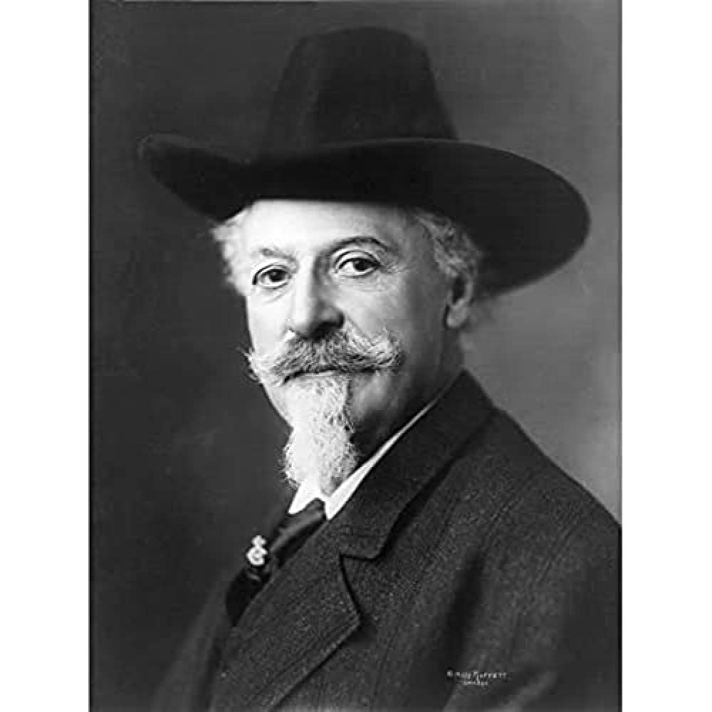 Portrait 1911 William Cody Buffalo Bill Old Photo Art Print Canvas Premium Wall Decor Poster Mural