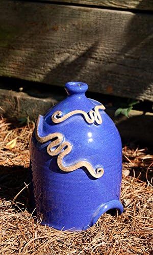 Anthony Stoneware Toad House, Royal Blue
