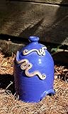 Anthony Stoneware Toad House, Royal Blue