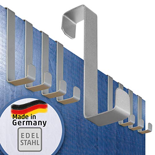 4smile Türhaken zum Einhängen – 12er Set, Edelstahl – Made in Germany