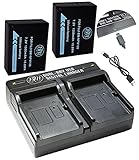 BM Premium 2 NP-W126S Batteries and Dual Battery Charger for Fuji X-A5, X-H1, X-A10, X100F, X-T10, X-T20, X-Pro1, X-Pro2, HS35EXR, HS50EXR, XA1, XA2, XA3, X-E1, X-E2, X-E2S, 1 X-M1, X-T1, X-T2 Camera