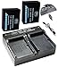 BM Premium 2 NP-W126S Batteries and Dual Battery Charger for Fuji X-A5, X-H1, X-A10, X100F, X-T10, X-T20, X-Pro1, X-Pro2, HS35EXR, HS50EXR, XA1, XA2, XA3, X-E1, X-E2, X-E2S, 1 X-M1, X-T1, X-T2 Camera