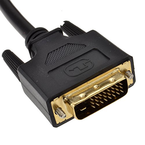 kenable DisplayPort Plug to DVI-D 24+1 Male Plug Digital Video Cable Gold 1m (~3 feet)