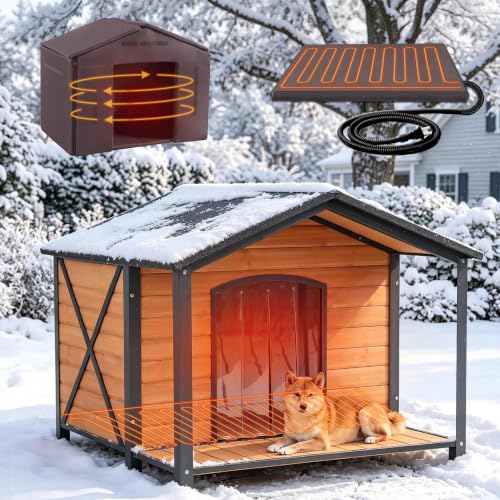 MEDEHOO Extra Large Heated Dog House