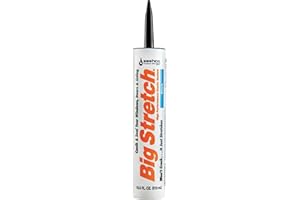 Sashco 10004 Big Stretch Caulk Black 10.5-ounce
