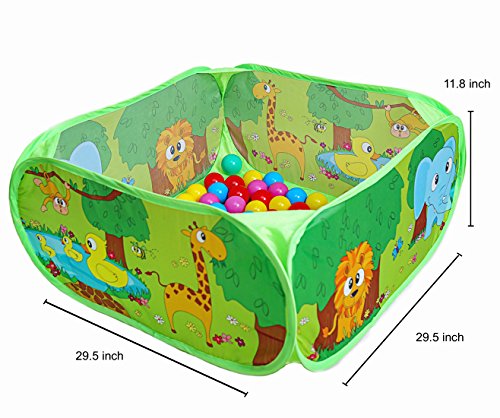 PLAY 10 Ball Pit Comes Together with 50 Balls Baby Pop up Ball Pool with Balls