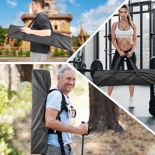 INFANZIA 100L Large Capacity Duffel Bag for Men and Women, Extra Large Travel Bag Water Resistant Foldable with Upgraded Zipper, Strong and Durable, Black