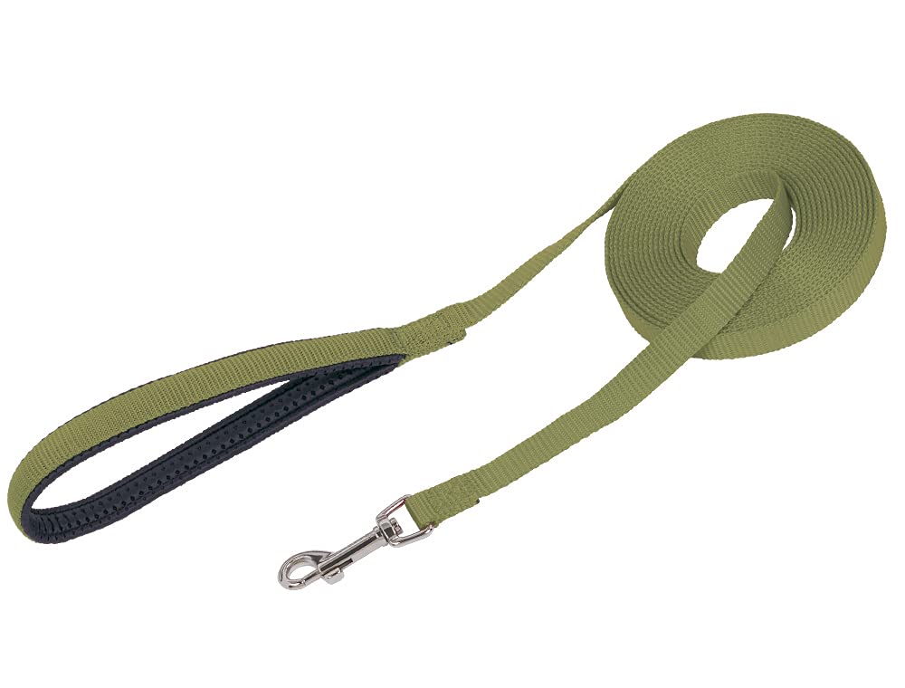 Nobby Tracking Leash Flat, 1000 cm/ 15 mm, Green