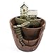 Tiny Creative Plants Pot LETOOR Flower Plants Succulent DIY Container Decorated with Mini Hanging Fairy Garden and Sweet House for Holiday Decoration and Gift