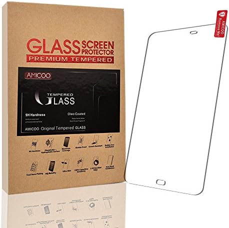 Galaxy Tab S2 9.7 Screen Protector Tempered Glass [2.5D],AMICOO Flipcase [Bubble Free] [9H Hardness] [HD Clear] [Anti-Fingerprint]/ for Samsung Galaxy Tab S2 9.7 T815 T810 T813 T819