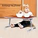 [Large Size] Neetto TB101L Adjustable Laptop Bed Table, Portable Standing Desk, Foldable Sofa Breakfast Tray, Notebook Stand Reading Holder for Couch Floor Kids – American Cherrythumb 4