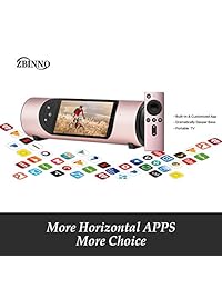 Bocina Inalámbrica Wifi TV, WiFi, bocina portátil, tablet, reproductor de música, TV, WiFi, radio por internet Con Amazing Super Deep Bass, visualización táctil y control de voz de OK , Miro by zbinno Rosado