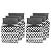 Sorbus® Foldable Storage Cube Basket Bin, 6 Pack,Chevron Pattern (Gray)