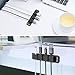CSHope Magnetic Cable Organizer, Desktop Cable Holder Multipurpose with 8 Clips, Magnetic Cable Clips Organizer, Cord Management for All Wires (2 Pack, Black and White)