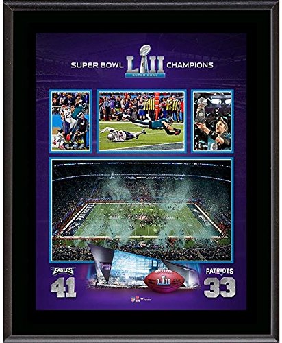 Sports Memorabilia Philadelphia Eagles 10.5'' x 13'' Super Bowl LII Champions Sublimated Plaque - NFL Team Plaques and Collages