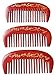 Unique Gift - Olina No Static Premium Quality Natural Rosewood Pocket Hair Comb Beard Comb Moustache Comb with Natural Wood Aromatic Smell (Wide-tooth, Rosewood Gold Carved, 4.7'')