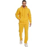 Tanderin Men's Tracksuits Sweatsuits for Men Sweat Track Suits 2 Piece Casual Athletic Jogging Warm Suits With Pockets