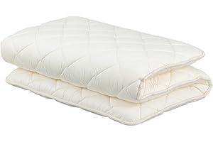 FULI Japanese Futon, Japanese Floor Bed, Tatami Foldable Bed, Roll Up Sleeping Pad, Shikibuton, Made in Japan (White, Twin)