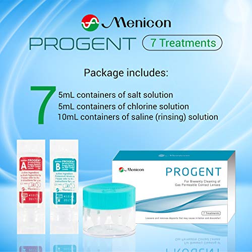 Menicon Progent Biweekly Contact Lens Cleaner Removes Protein