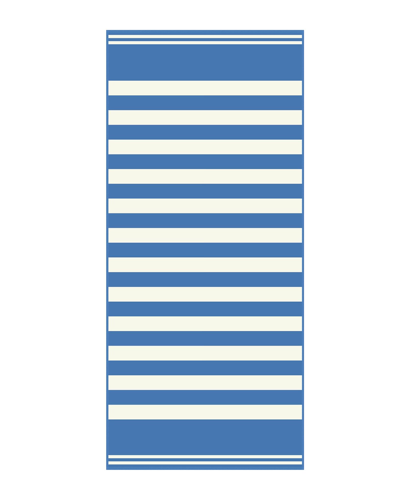 Style Slice Beach Towel - Sand Free Quick Dry Lightweight Microfibre Beach Towel for Adults, Includes Mesh Bag - Blue Stripe, Extra Large 200x90cm