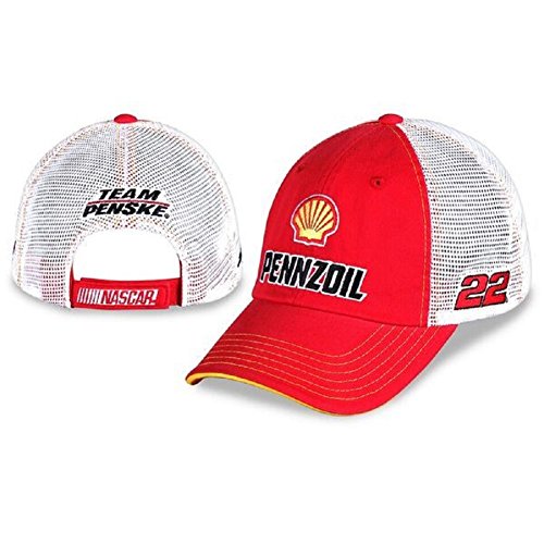 NASCAR Adult-Driver/Sponsor-Trucker Adjustable Hat/Cap-Joey Logano #22- Pennzoil