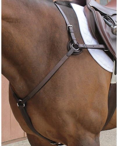 Nunn Finer3-Way Breastplate with Elastic - Havana & Zinc