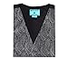 Epoint EGC1B02D-XL Grey Black Patterned Urban Gift Waistcoat Woven Microfiber Gift Ideas for Husband X-Large Vest