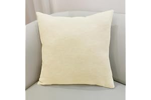 KaviKon Throw Pillow Covers 16 x 16 Inch, Set of 1, Decorative Soft Solid Boucle Textured Pillow Cover, Cozy Fluffy Cushion P